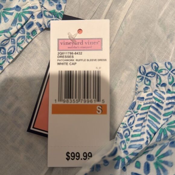 Vineyard Vines Blue and White Print dress S - Picture 5 of 5